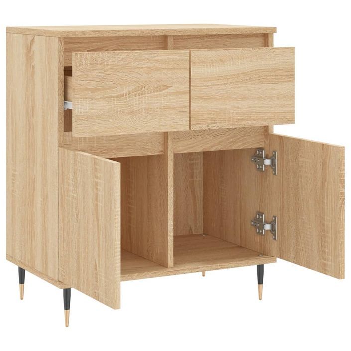 Buffet Chêne sonoma 60x35x70 cm Bois d'ingénierie - Photo n°6