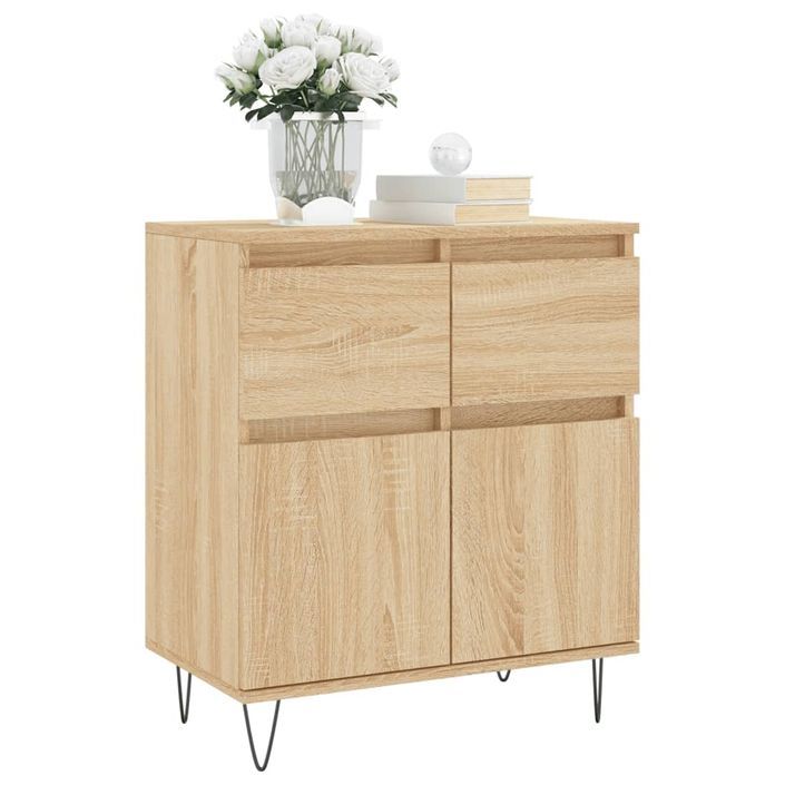 Buffet Chêne sonoma 60x35x70 cm Bois d'ingénierie - Photo n°3