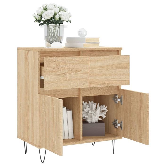 Buffet Chêne sonoma 60x35x70 cm Bois d'ingénierie - Photo n°4