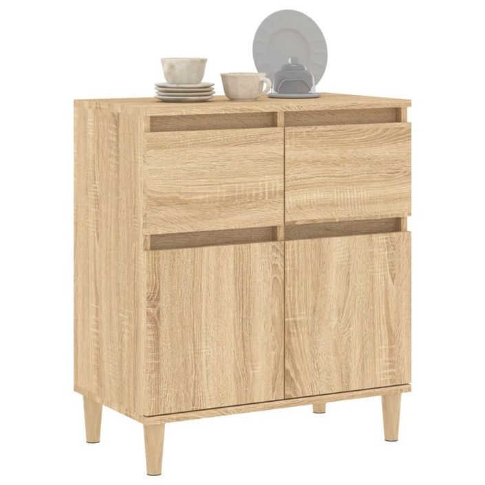 Buffet Chêne sonoma 60x35x70 cm Bois d'ingénierie - Photo n°4