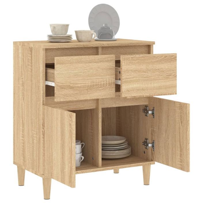 Buffet Chêne sonoma 60x35x70 cm Bois d'ingénierie - Photo n°5