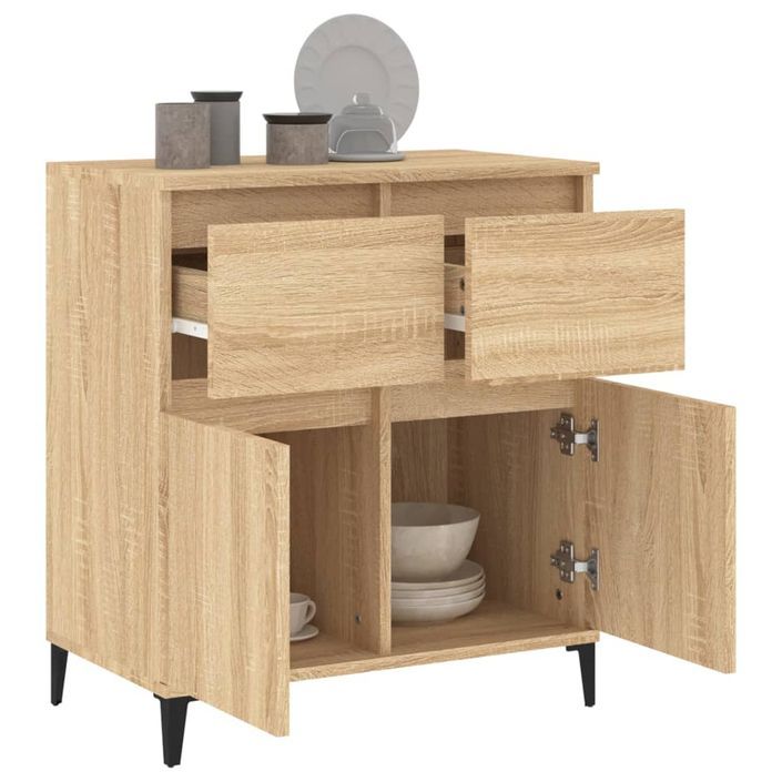 Buffet Chêne sonoma 60x35x70 cm Bois d'ingénierie - Photo n°5