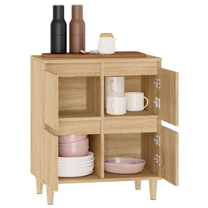 Buffet Chêne sonoma 60x35x70 cm Bois d'ingénierie - Photo n°5