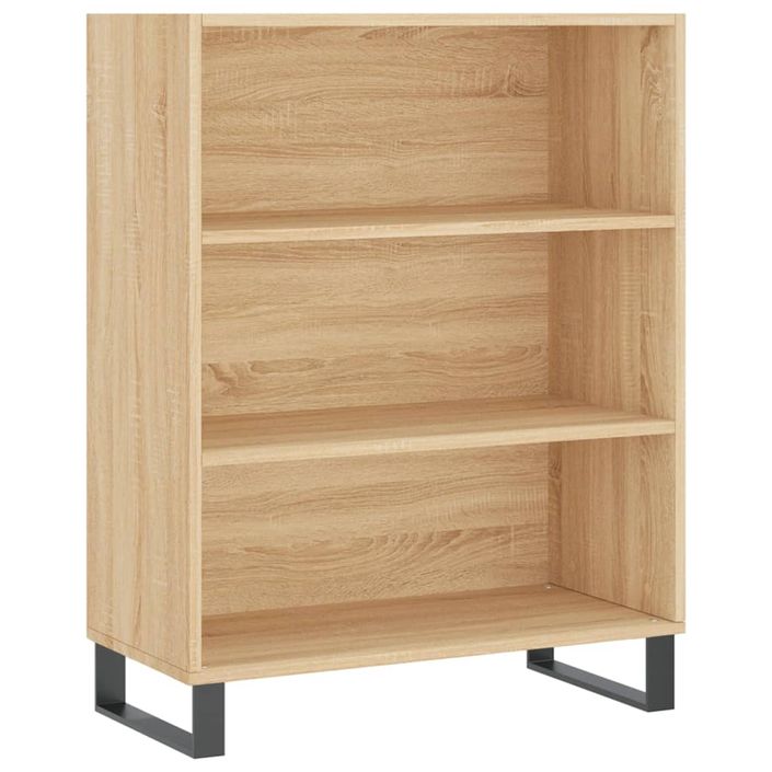 Buffet chêne sonoma 69,5x32,5x180 cm bois d'ingénierie - Photo n°4