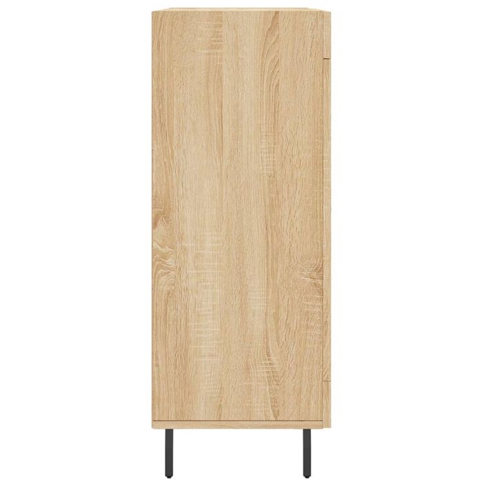 Buffet chêne sonoma 69,5x34x90 cm bois d'ingénierie - Photo n°7