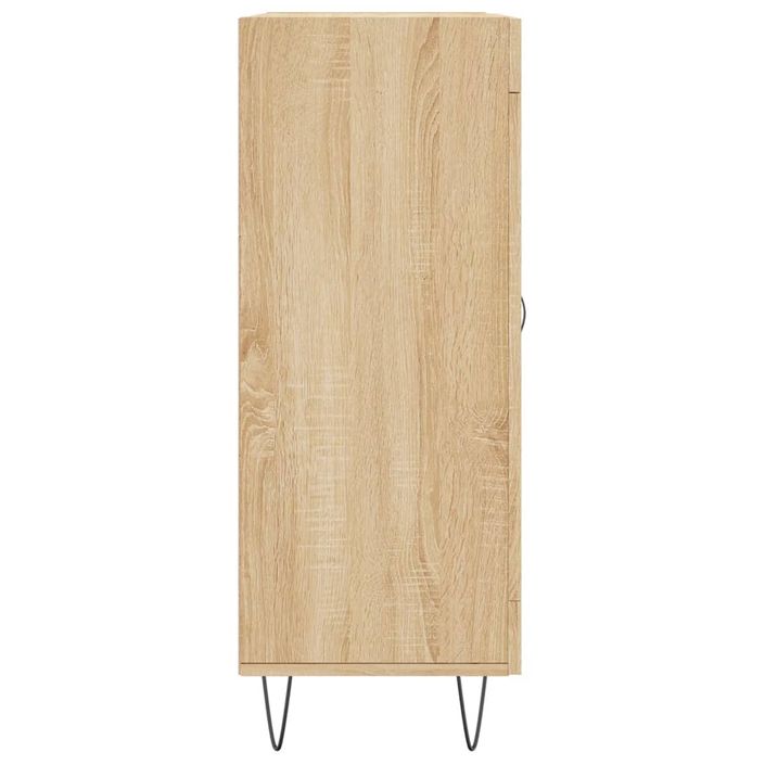 Buffet chêne sonoma 69,5x34x90 cm bois d'ingénierie - Photo n°7