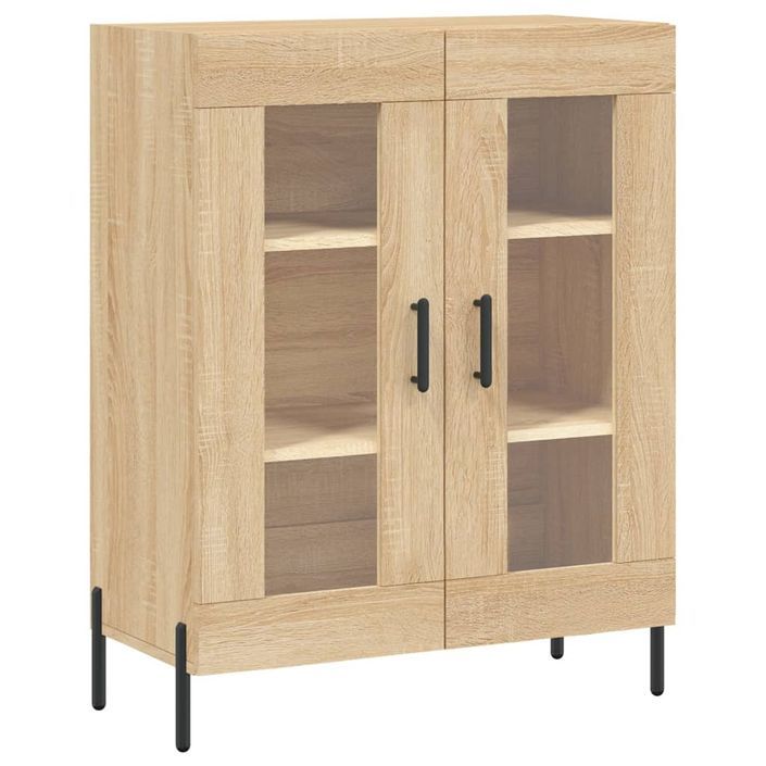 Buffet chêne sonoma 69,5x34x90 cm bois d'ingénierie - Photo n°1