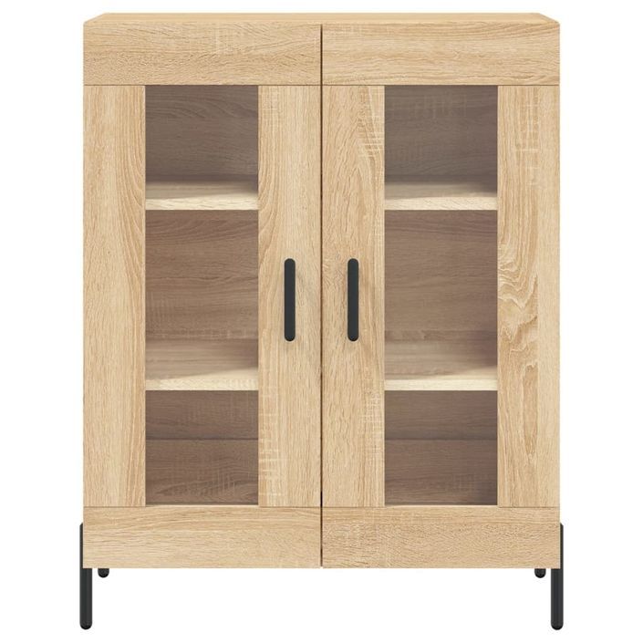 Buffet chêne sonoma 69,5x34x90 cm bois d'ingénierie - Photo n°5