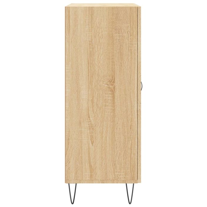 Buffet chêne sonoma 69,5x34x90 cm bois d'ingénierie - Photo n°7