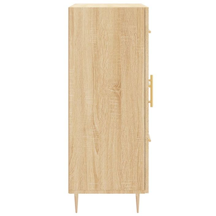 Buffet chêne sonoma 69,5x34x90 cm bois d'ingénierie - Photo n°7