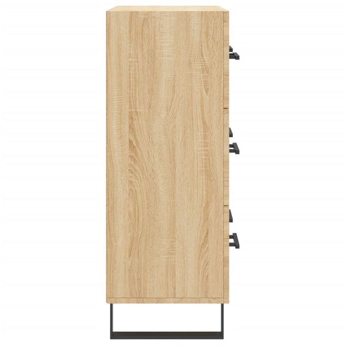 Buffet chêne sonoma 69,5x34x90 cm bois d'ingénierie - Photo n°7