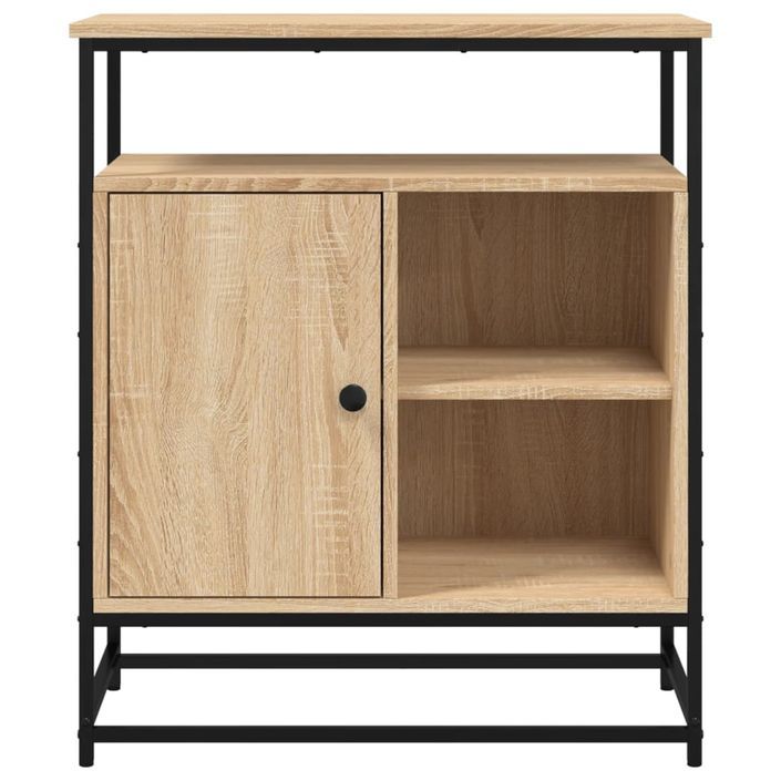 Buffet chêne sonoma 69x35x80 cm bois d'ingénierie - Photo n°6