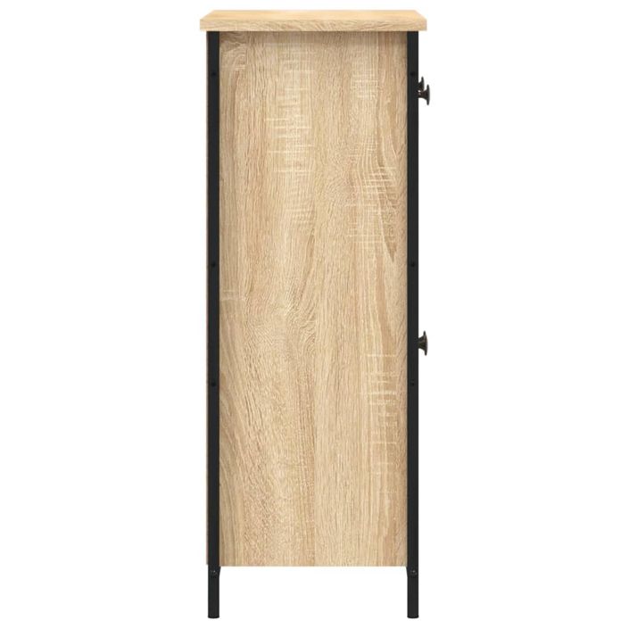 Buffet chêne sonoma 70x30x80 cm bois d'ingénierie - Photo n°7