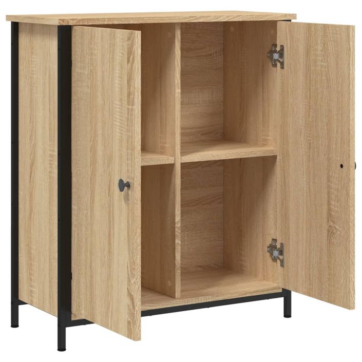 Buffet chêne sonoma 70x30x80 cm bois d'ingénierie - Photo n°5