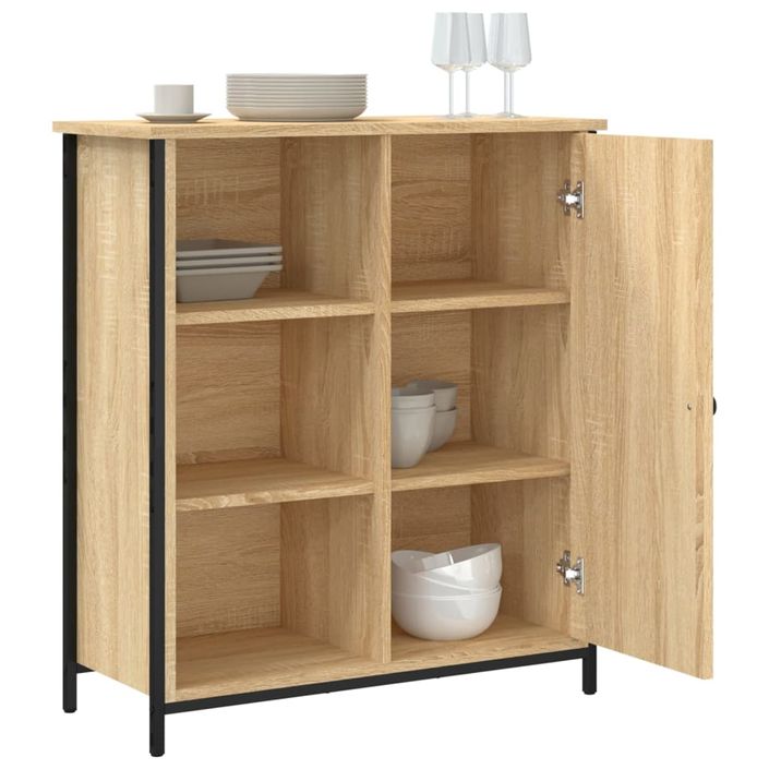 Buffet chêne sonoma 70x30x80 cm bois d'ingénierie - Photo n°4