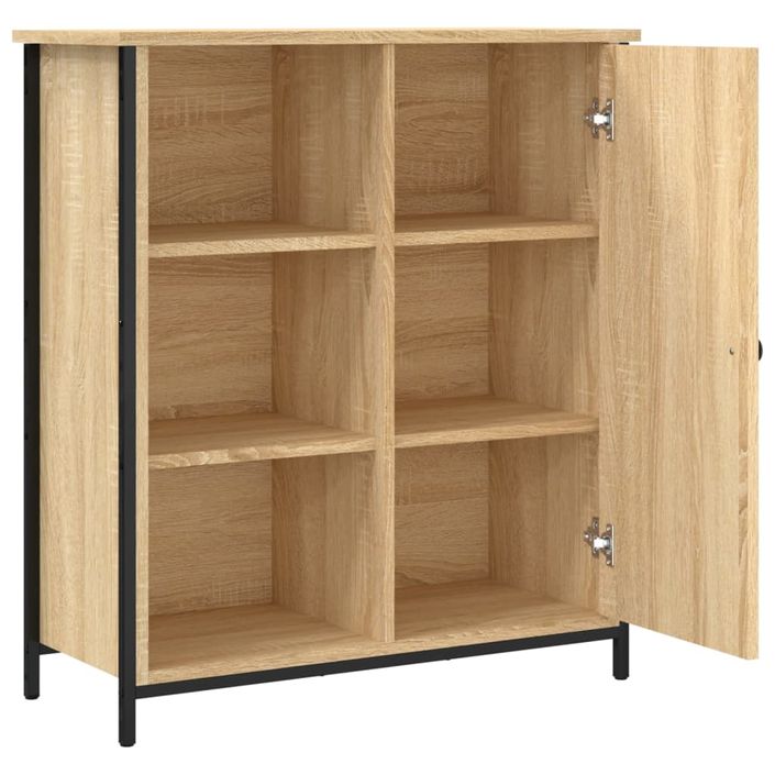 Buffet chêne sonoma 70x30x80 cm bois d'ingénierie - Photo n°5