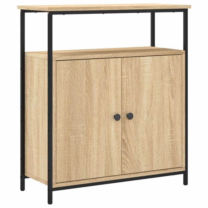 Buffet chêne sonoma 70x30x80 cm bois d'ingénierie - Photo n°1