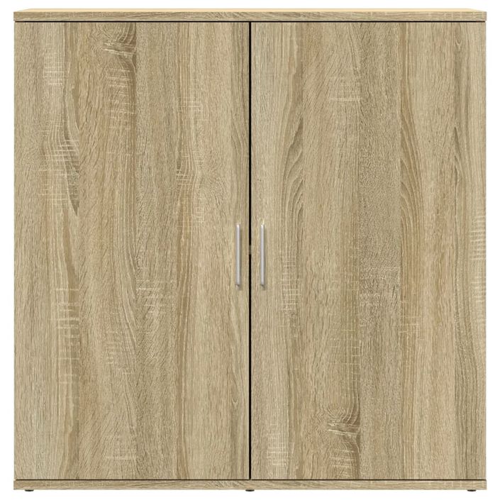 Buffet chêne sonoma 79x38x80 cm bois d'ingénierie - Photo n°5