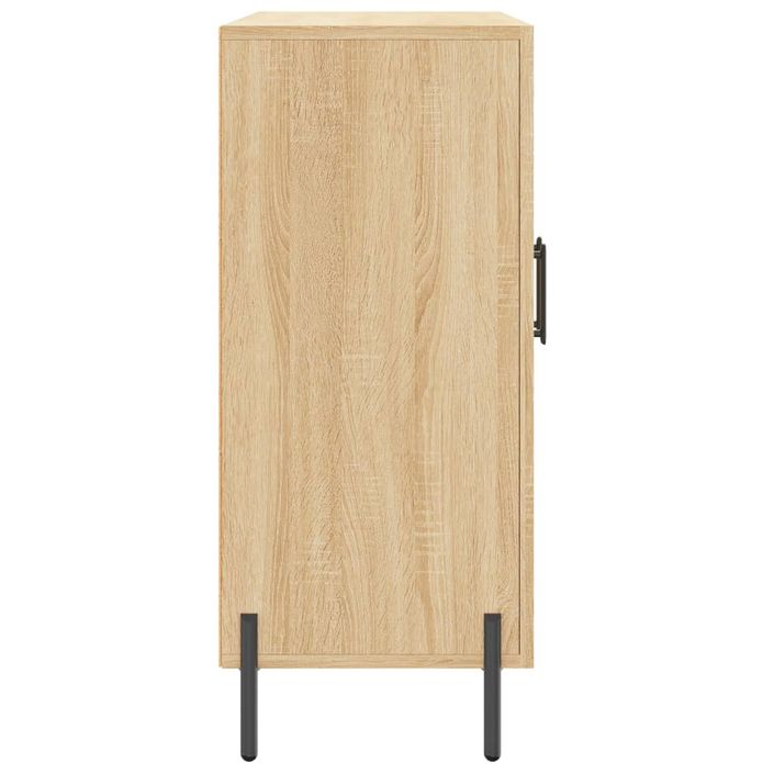 Buffet chêne sonoma 90x34x80 cm bois d'ingénierie - Photo n°7