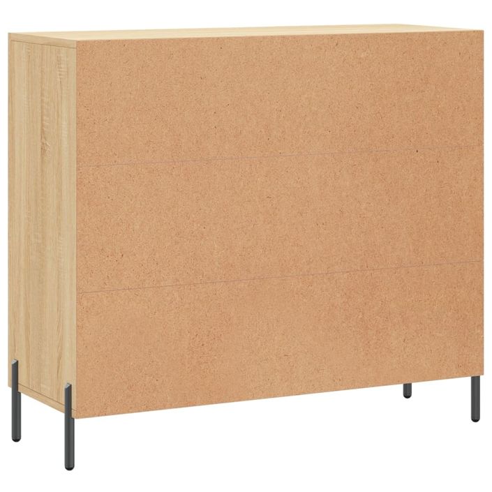 Buffet chêne sonoma 90x34x80 cm bois d'ingénierie - Photo n°8