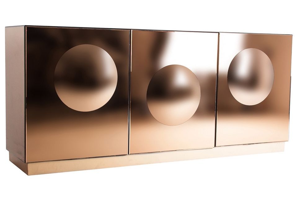 Buffet design 4 portes miroir bronze Lizy 180 cm - Photo n°1
