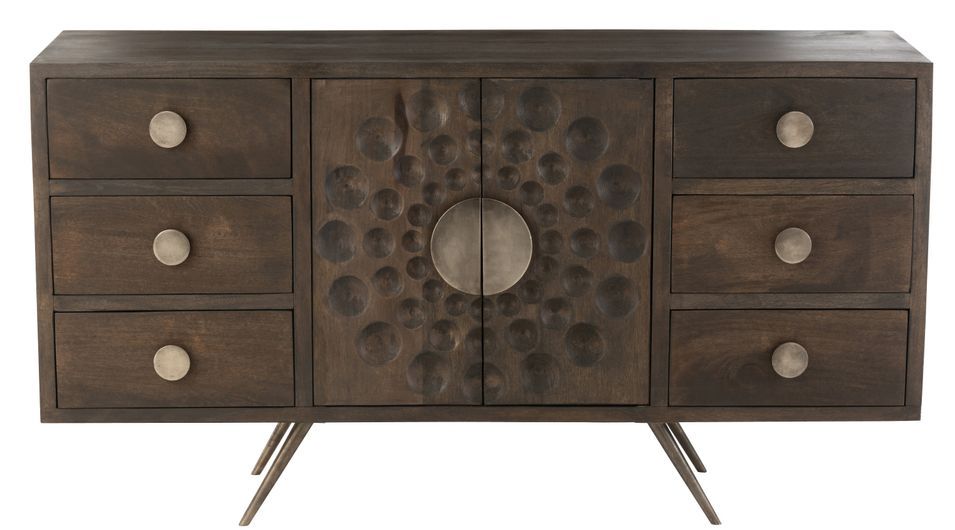 Buffet en bois de manguier marron Ilona L 150 cm - Photo n°3