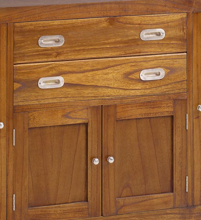 Buffet en bois massif de Mindy 4 portes 2 tiroirs Sotchy 150 cm - Photo n°3