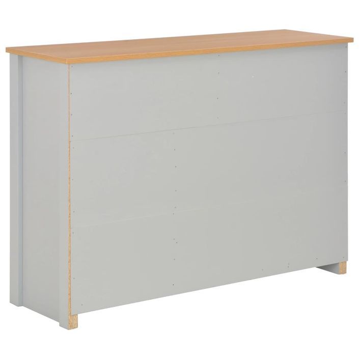 Buffet Gris 112 x 35 x 81 cm - Photo n°7