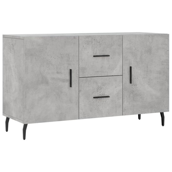 Buffet gris béton 100x36x60 cm bois d'ingénierie - Photo n°1