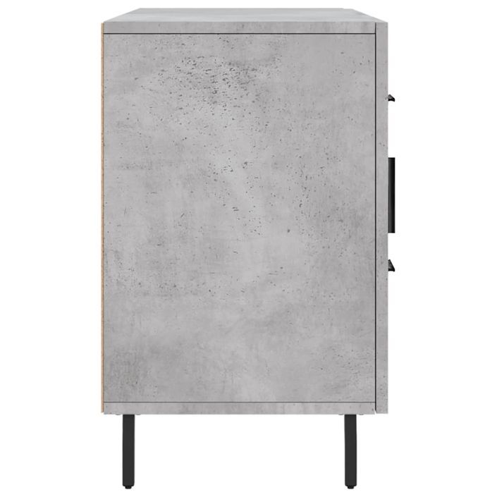 Buffet gris béton 100x36x60 cm bois d'ingénierie - Photo n°7