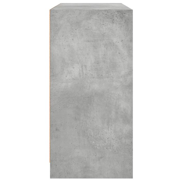 Buffet gris béton 102x37x75,5 cm bois d'ingénierie - Photo n°7