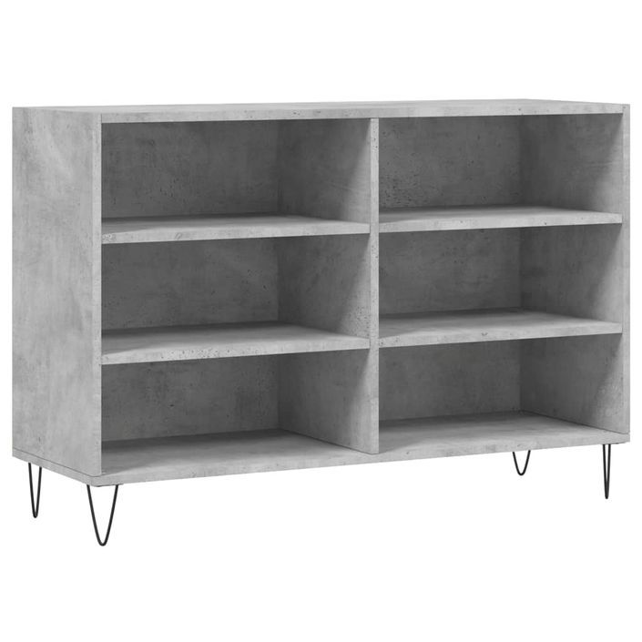 Buffet gris béton 103,5x35x70 cm bois d'ingénierie - Photo n°1