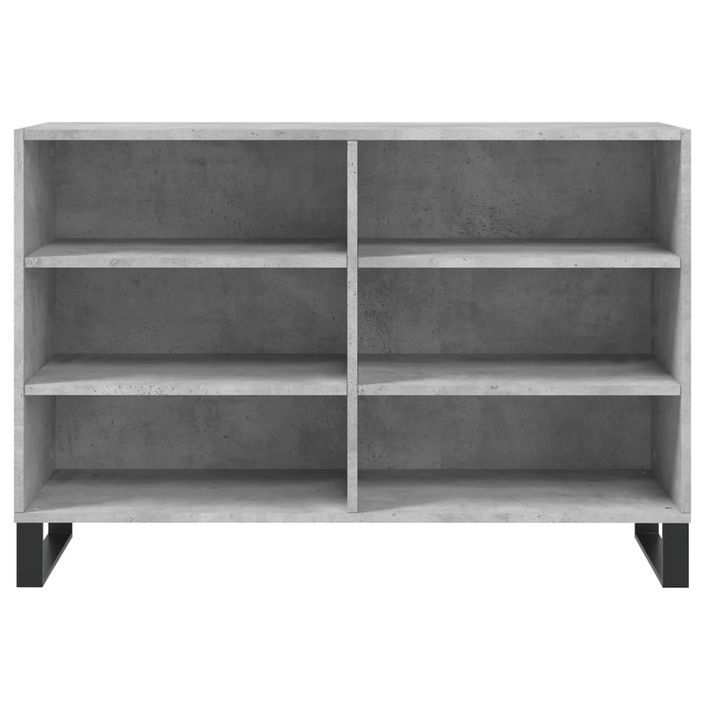 Buffet gris béton 103,5x35x70 cm bois d'ingénierie - Photo n°4