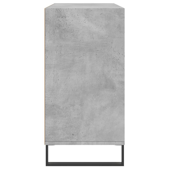 Buffet gris béton 103,5x35x70 cm bois d'ingénierie - Photo n°5