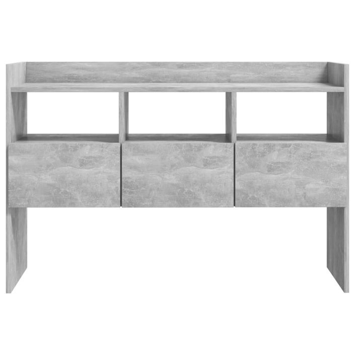 Buffet Gris béton 105x30x70 cm - Photo n°6