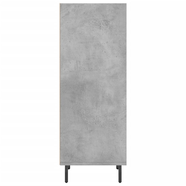 Buffet gris béton 34,5x32,5x90 cm bois d'ingénierie - Photo n°5