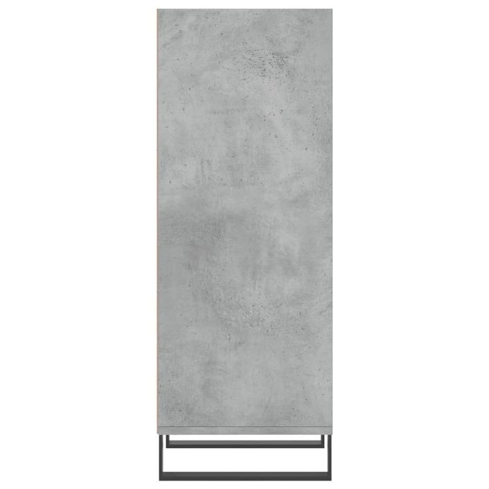 Buffet gris béton 34,5x32,5x90 cm bois d'ingénierie - Photo n°5