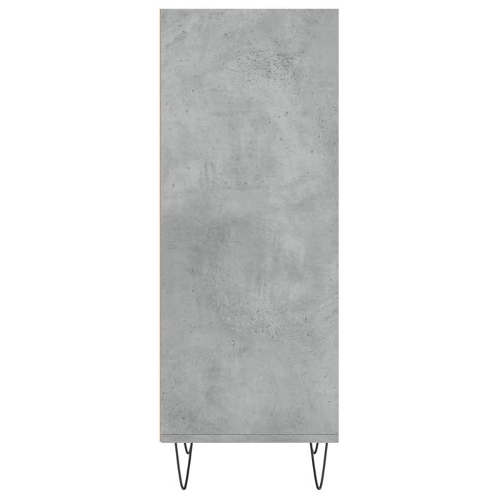 Buffet gris béton 34,5x32,5x90 cm bois d'ingénierie - Photo n°5