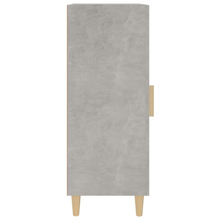 Buffet Gris béton 34,5x34x90 cm Bois d'ingénierie - Photo n°6