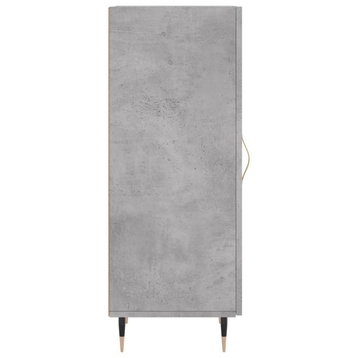 Buffet Gris béton 34,5x34x90 cm Bois d'ingénierie - Photo n°7