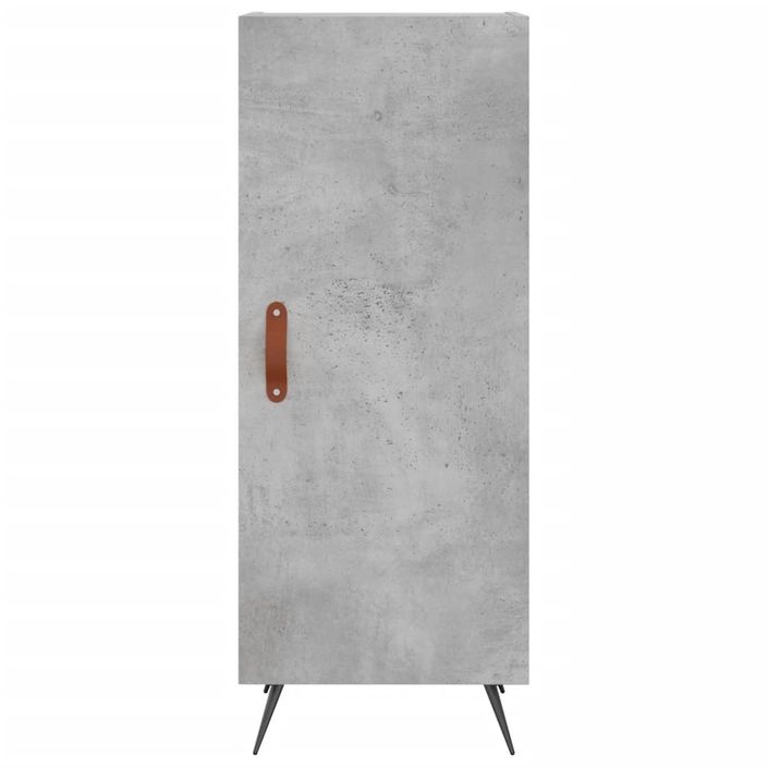 Buffet Gris béton 34,5x34x90 cm Bois d'ingénierie - Photo n°6