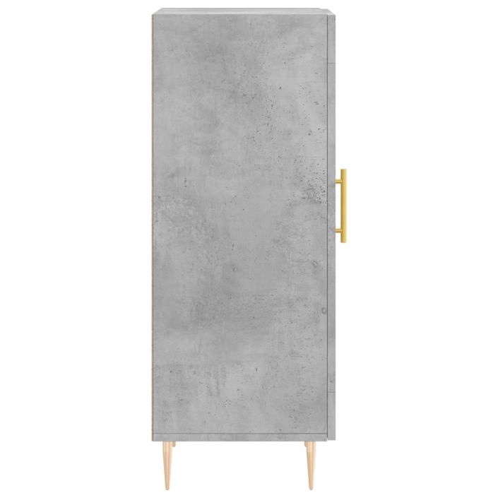 Buffet Gris béton 34,5x34x90 cm Bois d'ingénierie - Photo n°7