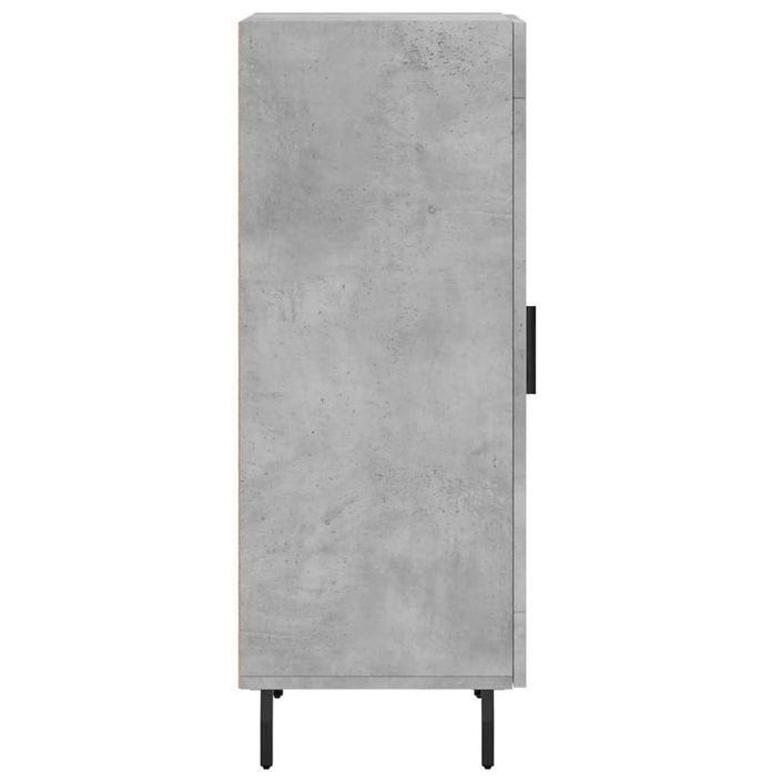 Buffet Gris béton 34,5x34x90 cm Bois d'ingénierie - Photo n°7