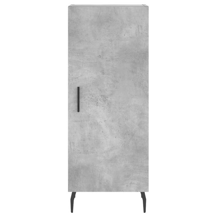 Buffet Gris béton 34,5x34x90 cm Bois d'ingénierie - Photo n°6