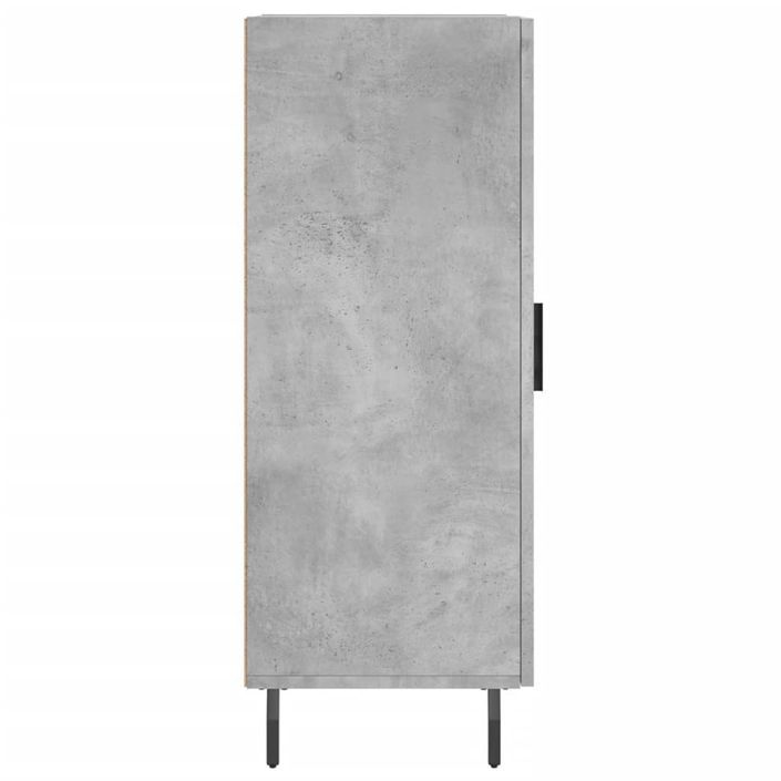 Buffet Gris béton 34,5x34x90 cm Bois d'ingénierie - Photo n°7