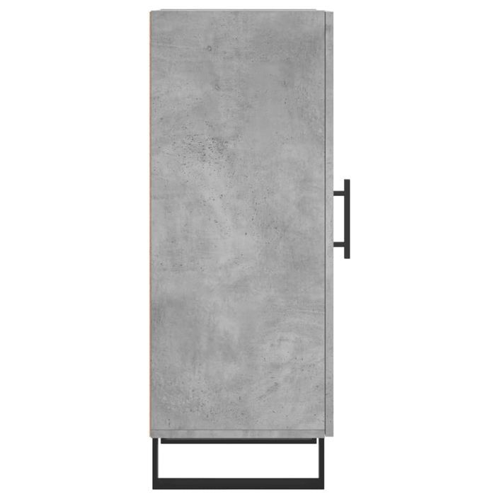 Buffet Gris béton 34,5x34x90 cm Bois d'ingénierie - Photo n°7