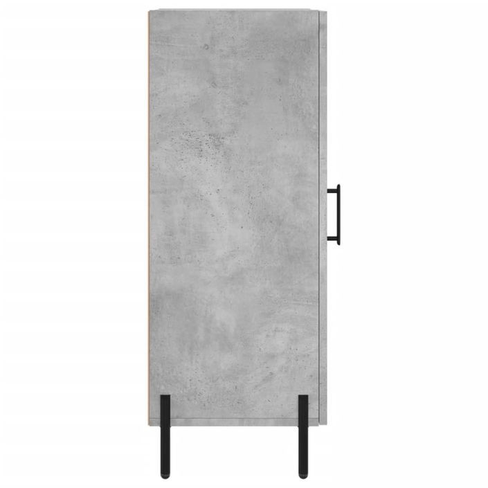 Buffet Gris béton 34,5x34x90 cm Bois d'ingénierie - Photo n°7