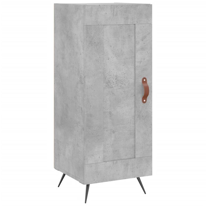 Buffet Gris béton 34,5x34x90 cm Bois d'ingénierie - Photo n°1