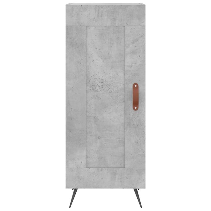 Buffet Gris béton 34,5x34x90 cm Bois d'ingénierie - Photo n°5