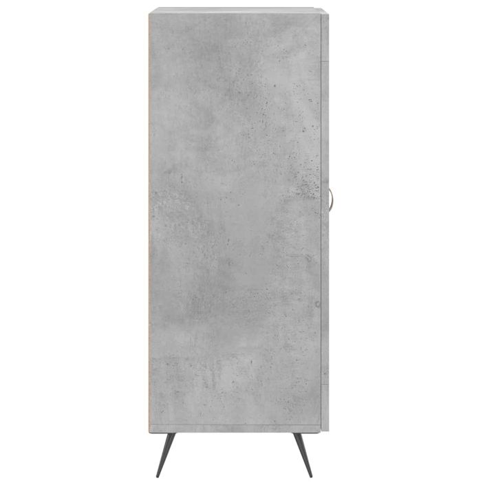 Buffet Gris béton 34,5x34x90 cm Bois d'ingénierie - Photo n°7